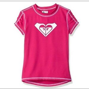 🎁4/$25 - ⭐️HOST PICK!⭐️ ROXY GIRL Hot Pink Rash Guard - NEW